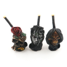 New hot sale creative human face shape resin smoking pipe